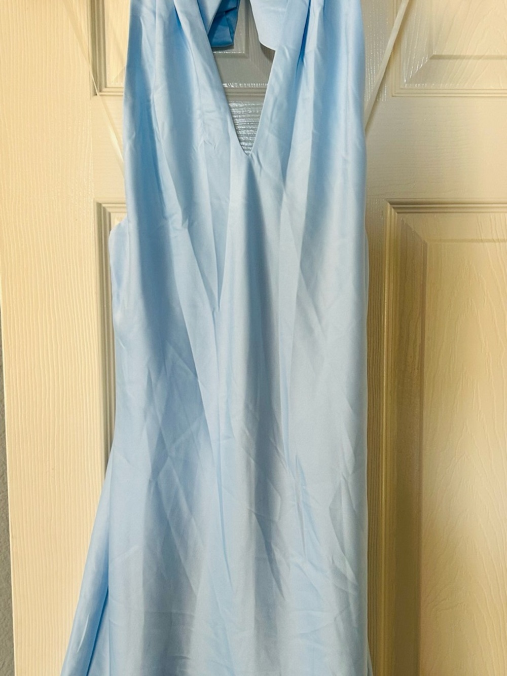 Light Blue V-Neck Sleeveless Dress 👗 MULTIPLE SIZES!